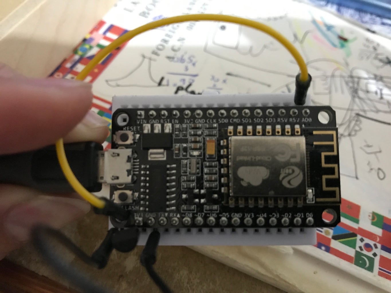 IoT Temperature Sensor With ESP8266 : 6 Steps (with Pictures ... Circuit Diagram