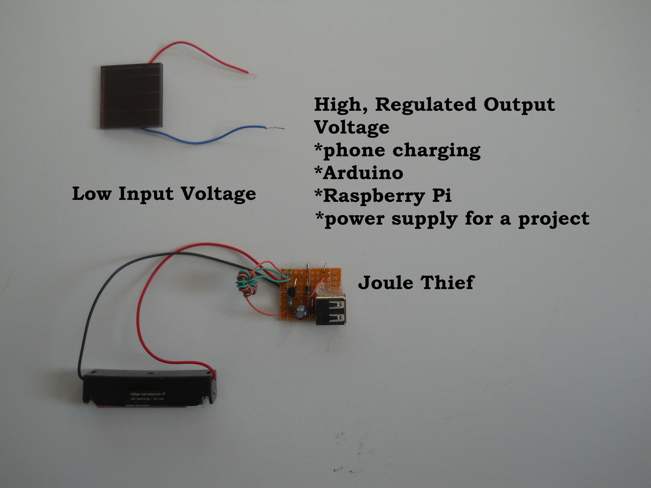 Cheap Voltage Regulated Joule Thief Power Supply/charger 6 Steps