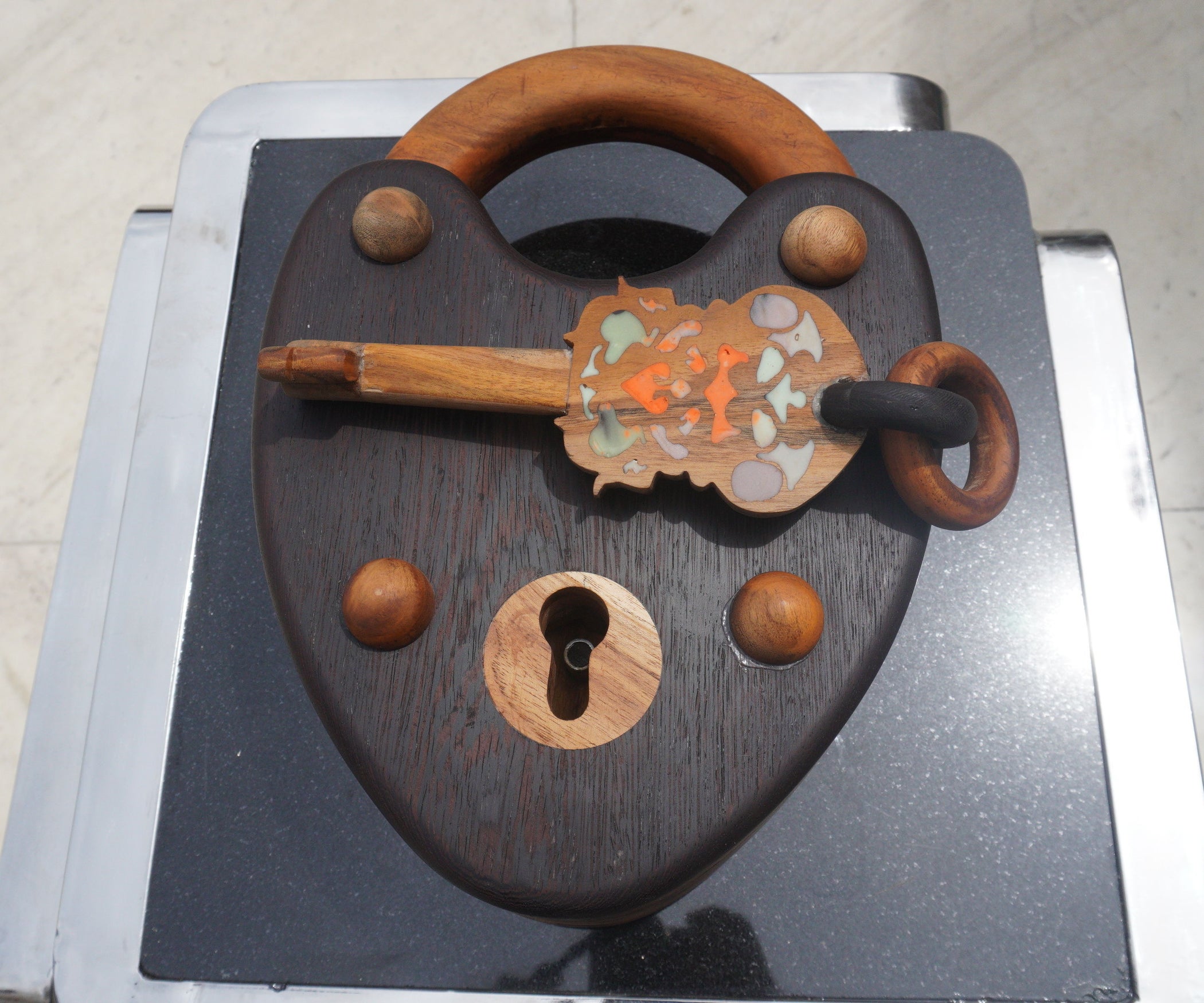 Giant Wooden Pad Lock and Key 15 Steps (with Pictures) Instructables