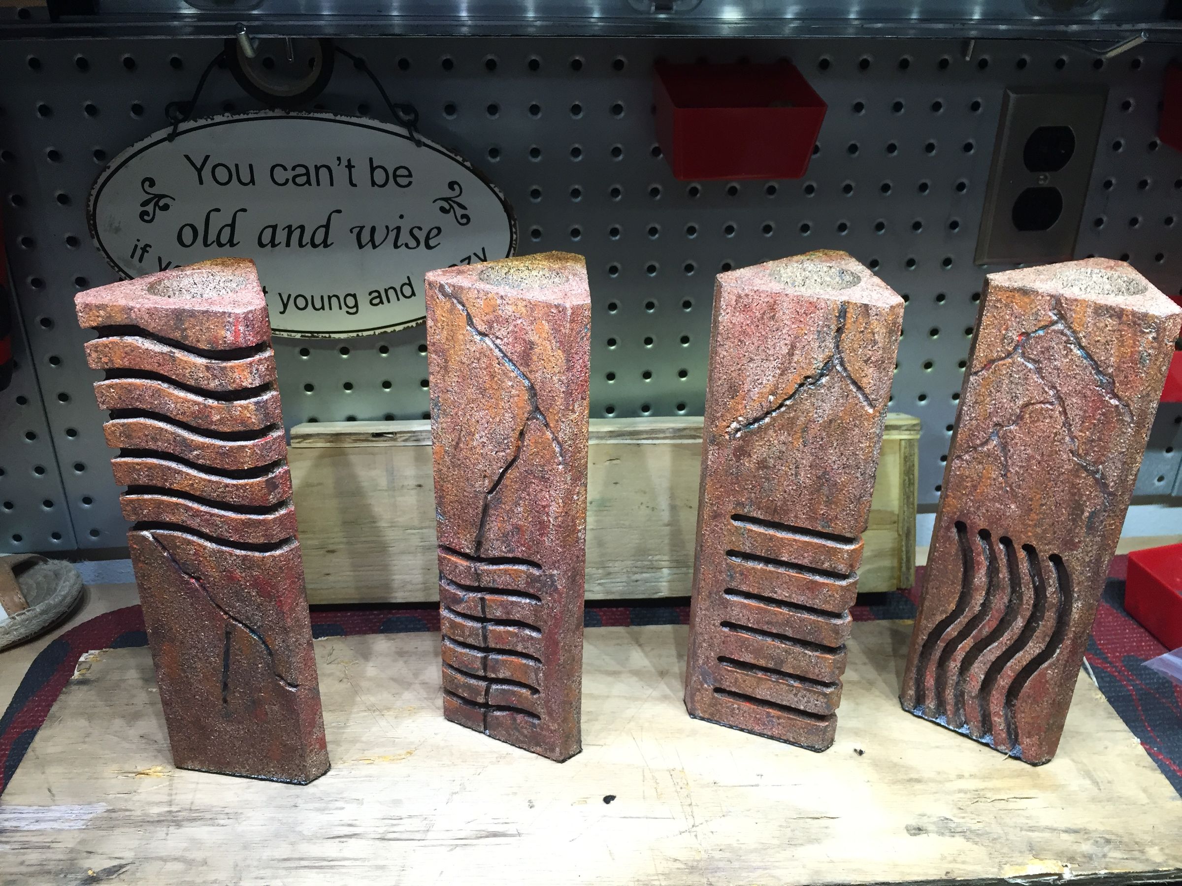The Fifth Element Stones Pillar Candle Holders 13 Steps (with