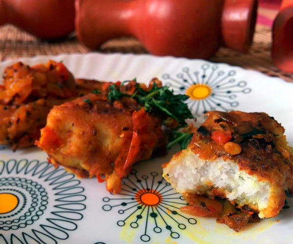 Indian Arbi or Taro Chop