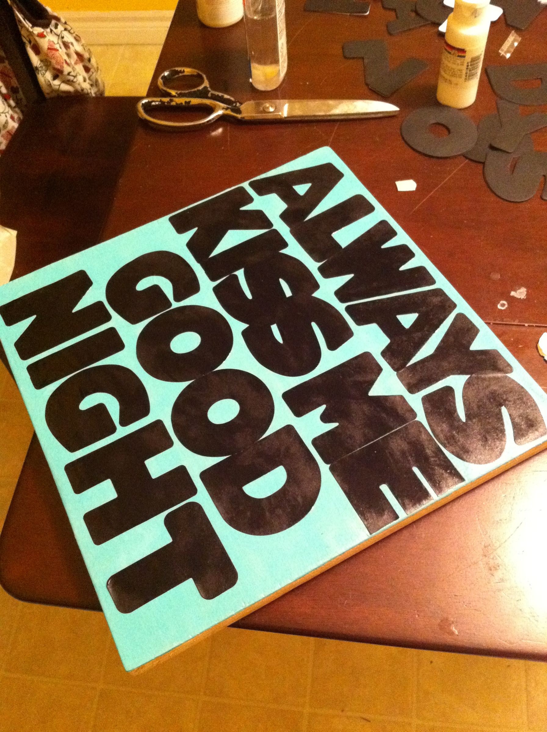 DIY guide for Glow-in-the-dark Wall Hanging with step-by-step instructions