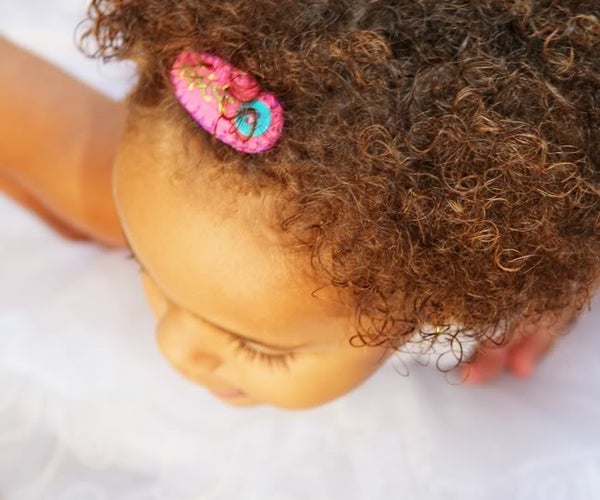 Embroidered Felt Hair Clip