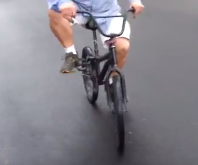 backwards steering bike