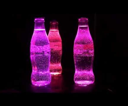 DIY guide for Arduino & Neopixel Coke Bottle Rainbow Party Light with step-by-step instructions