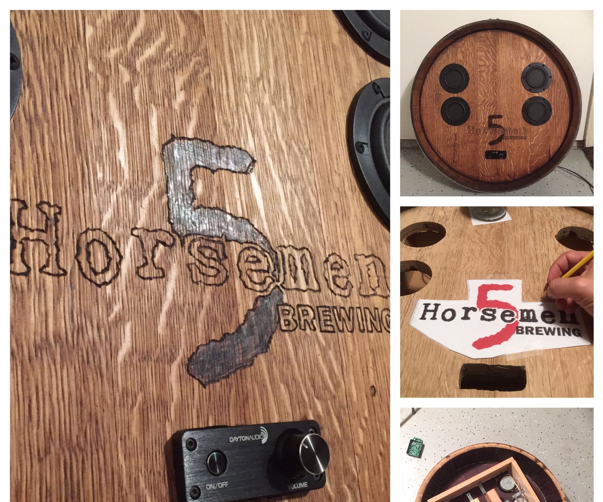 Wine Barrel Bluetooth Speaker