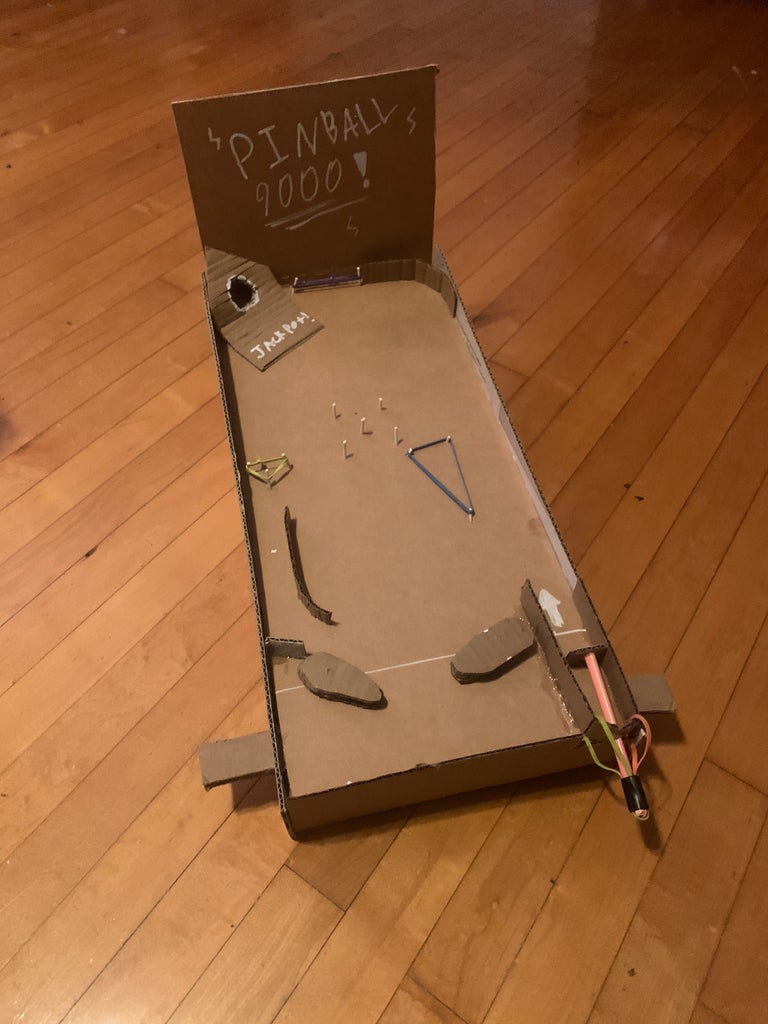 Make a Cardboard Pinball Machine! : 7 Steps - Instructables