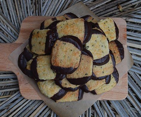 DIY guide for Double Dipped Chocolate Tea Cookies with step-by-step instructions