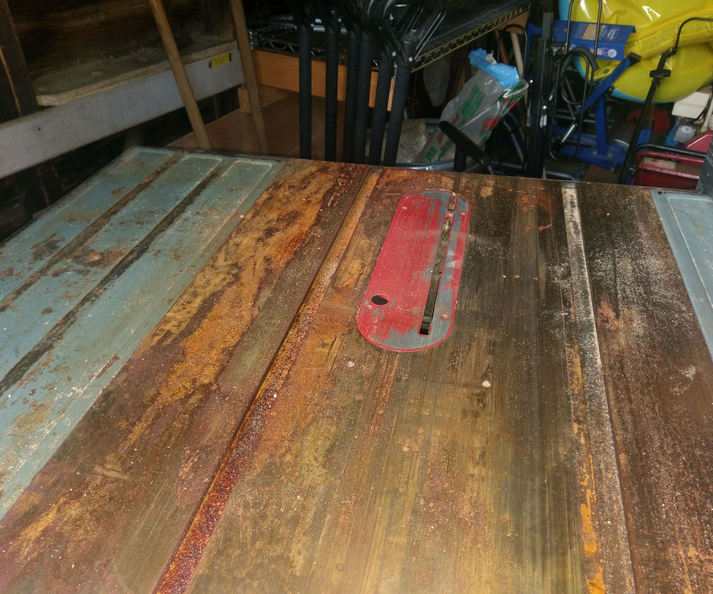 Table Saw Rust Removal