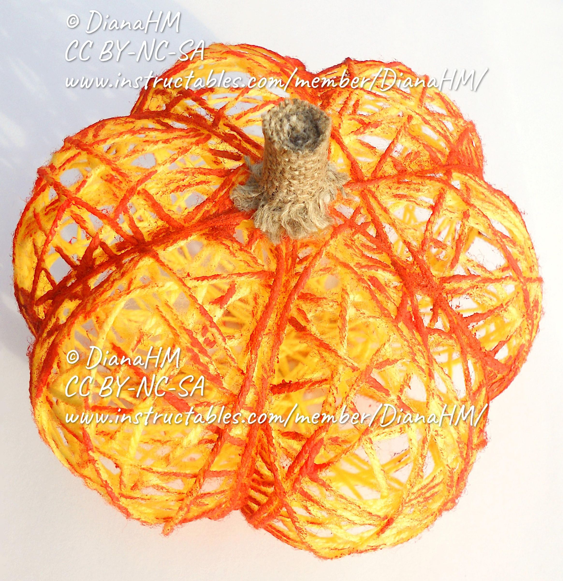 Fastest Way to Make Pumpkin From Yarn (PumpkinShaped) 8 Steps (with