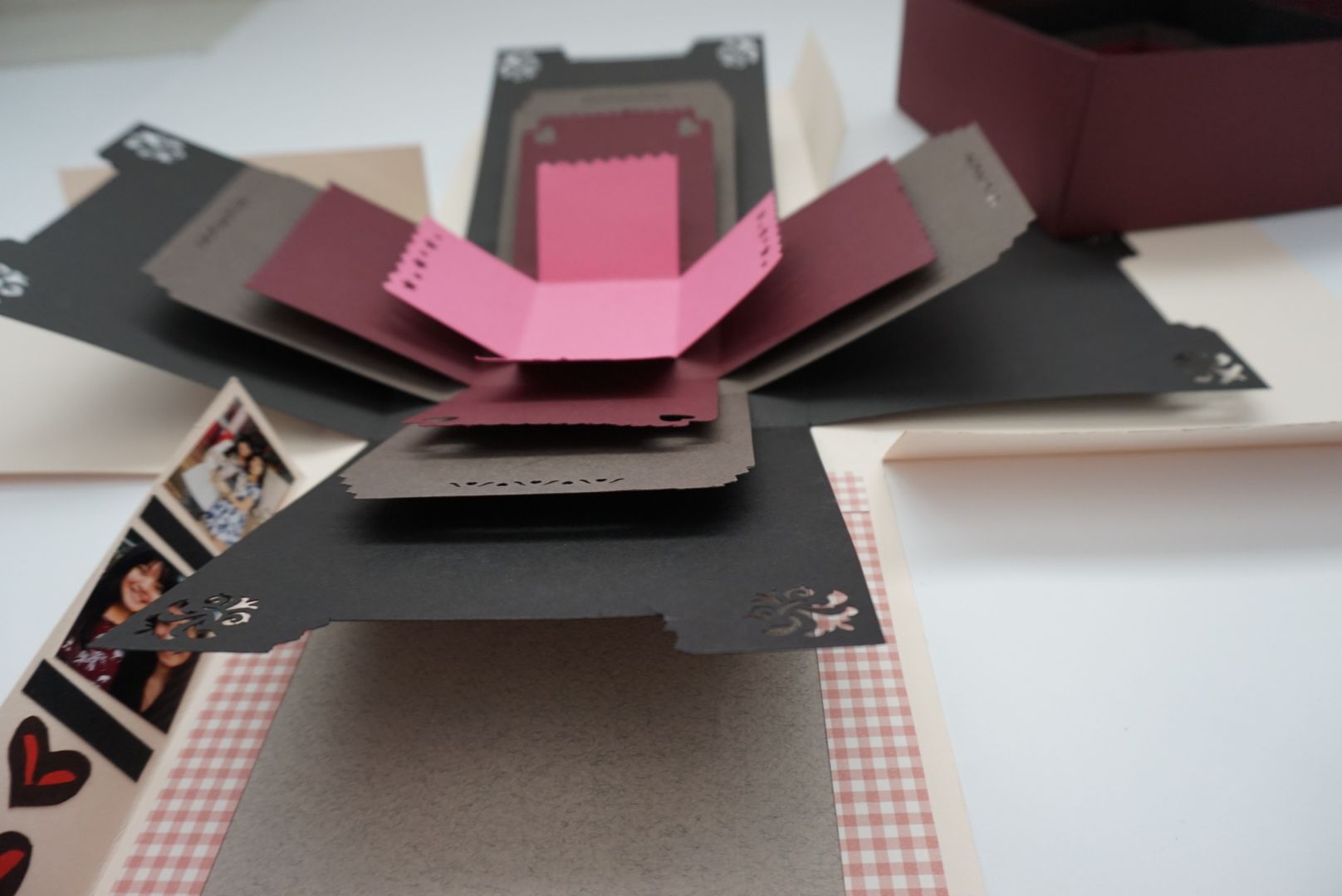 SURPRISE! Boxinabox Explosion Box Card 9 Steps Instructables