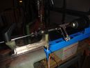 Semi-automatic spoke threading machine