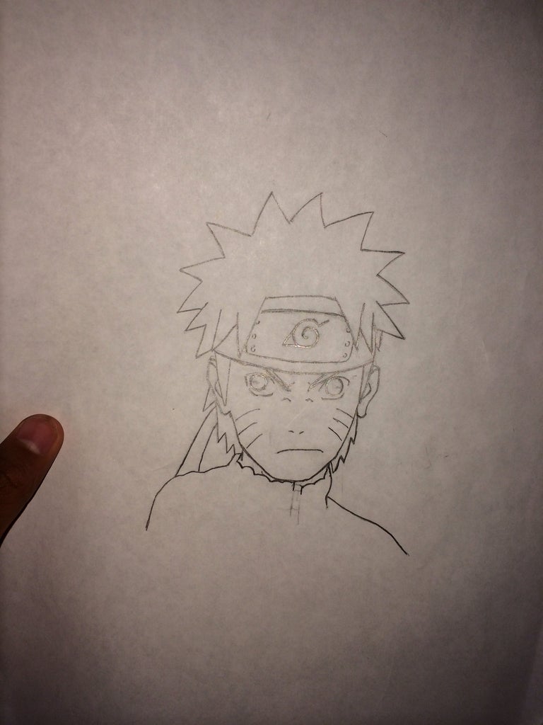 How To Draw Naruto 7 Steps Instructables How To Draw Naruto 7 Steps Instructables