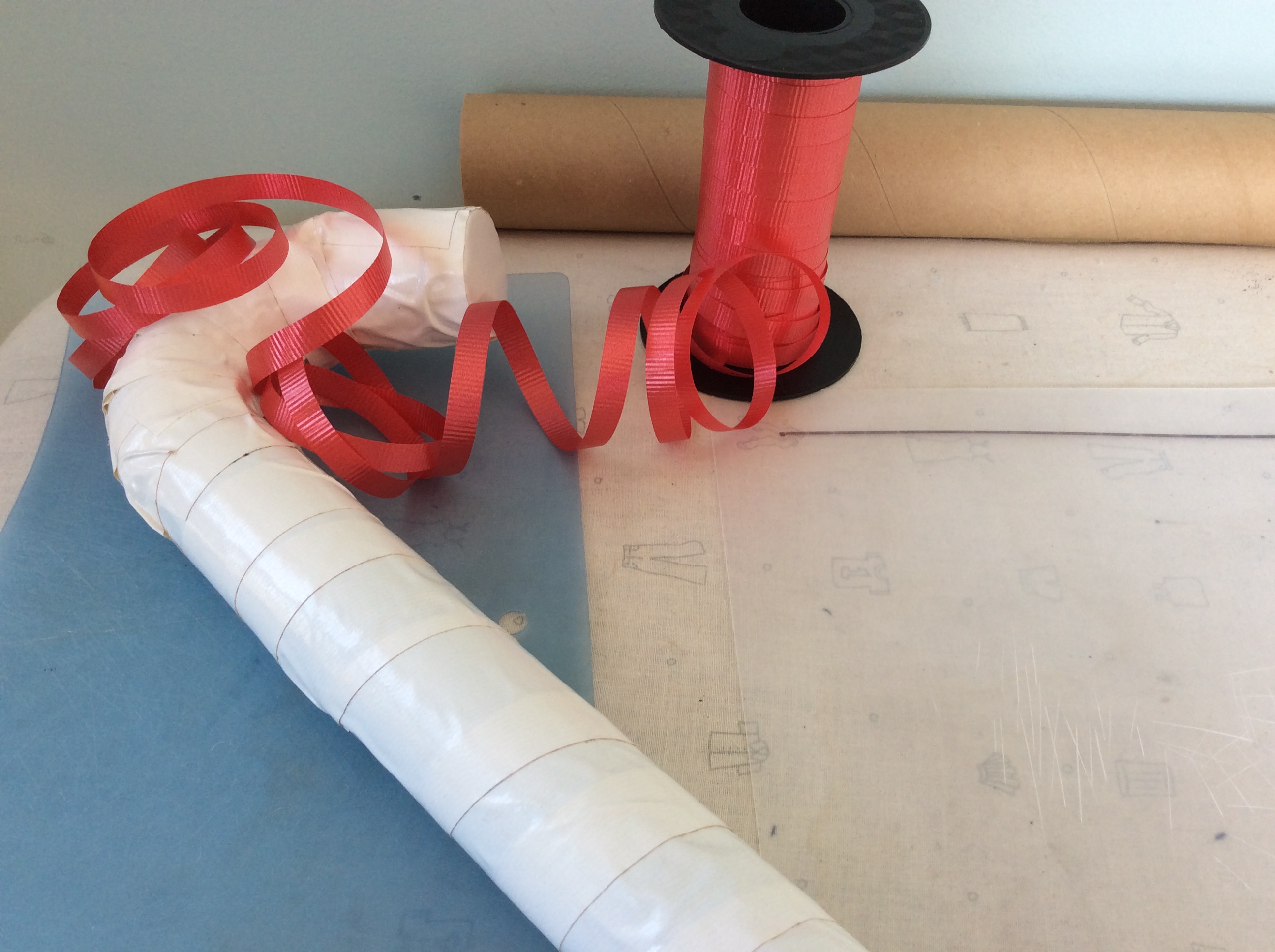 Large Cardboard Candy Canes 9 Steps Instructables