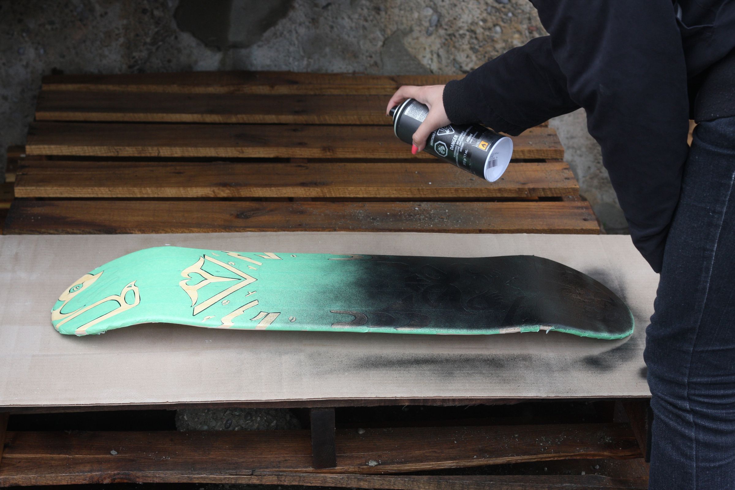 skateboard stencil art 5 steps with pictures instructables