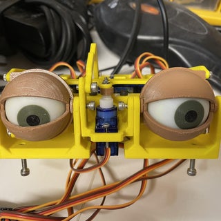 Simplified 3D Printed Animatronic Dual Eye Mechanism : 4 Steps (with ...