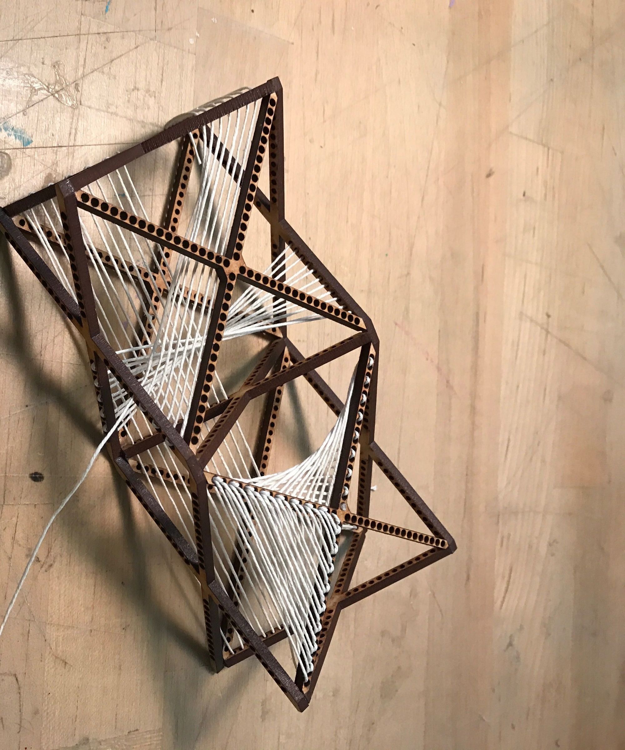 3d string sculpture within mdf frame DIY Project DIY Project Image