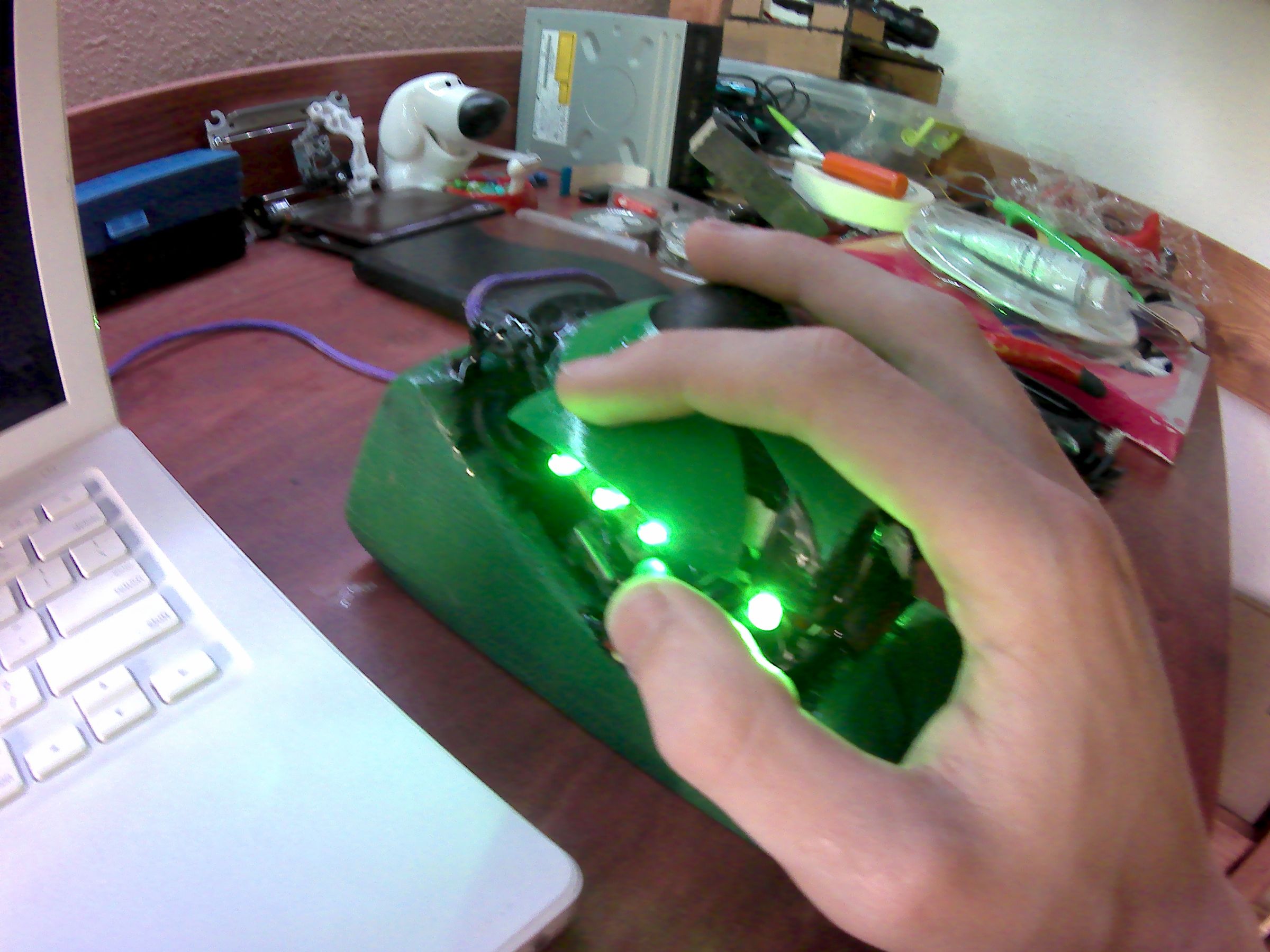 Ultimate GREEN DIY Trackball Mouse From Junk 10 Steps (with Pictures