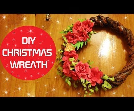 christmas wreath from newspaper DIY Project DIY Project Image