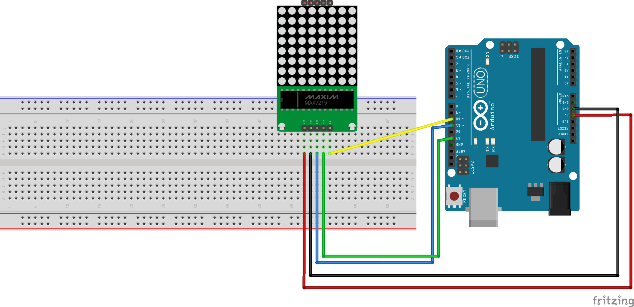 Dot Matrix With MAX7219 Interfacing With Arduino : 7 Steps (with ...