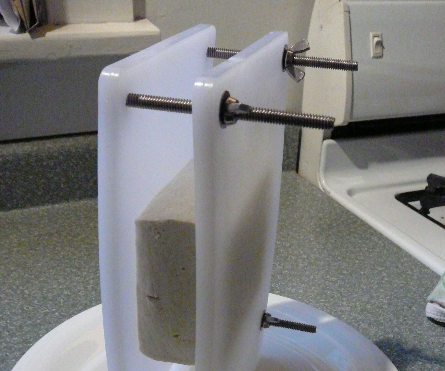 Tofu Press for 1 or 2 Blocks, Using Plastic Cutting Boards