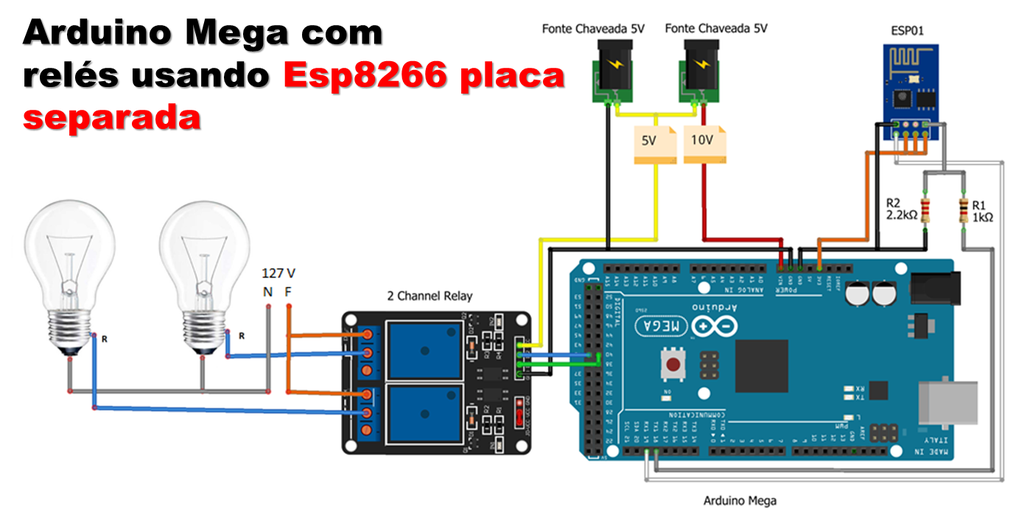 Arduino Mega 2560 With Wifi Built In Esp8266 10 Steps Instructables