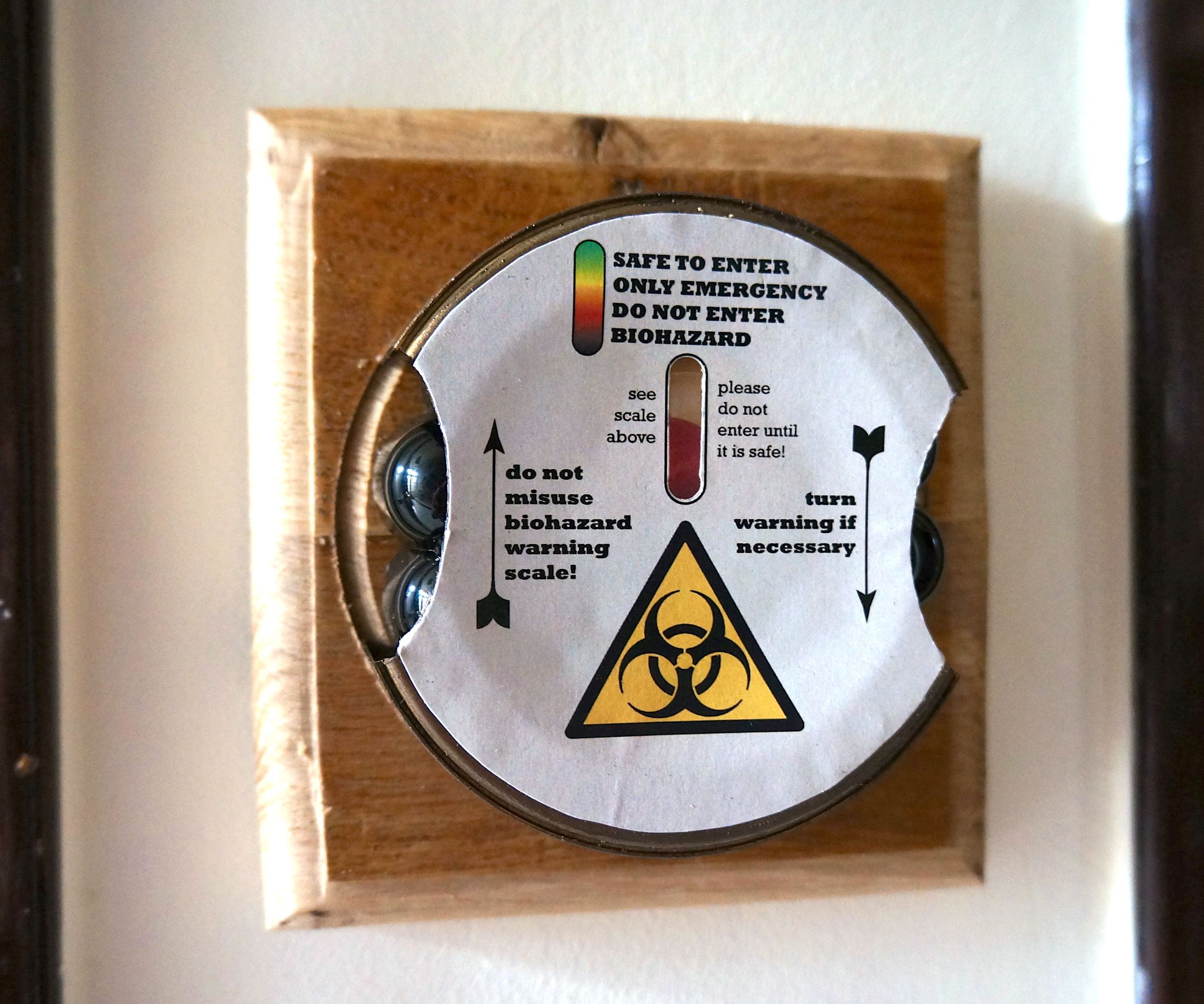 Biohazard Toilet Warning