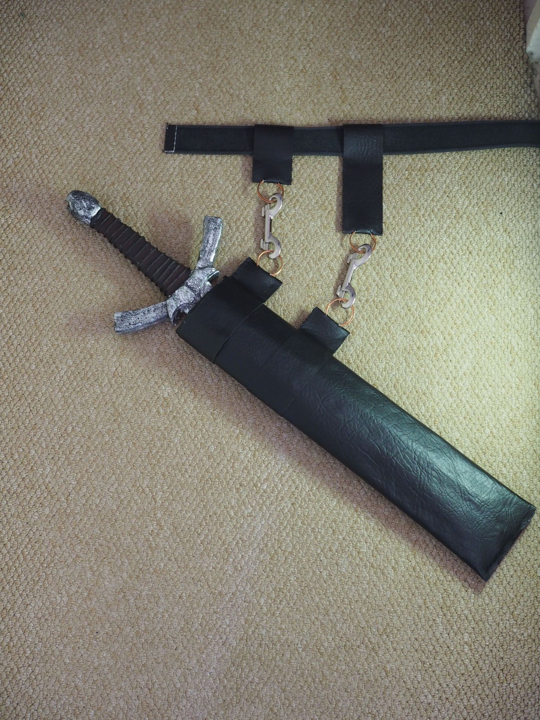 Cardboard Scabbard 7 Steps Instructables
