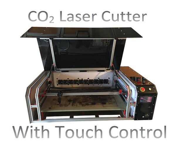 Make Your Own High Quality CO2 Lasercutter! With Touch Control!