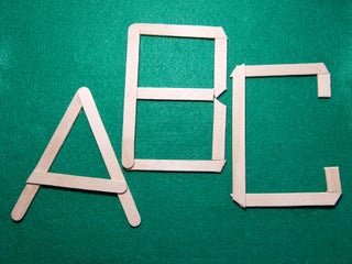 Make Popsicle Sticks Letters A To Z 26 Steps Instructables