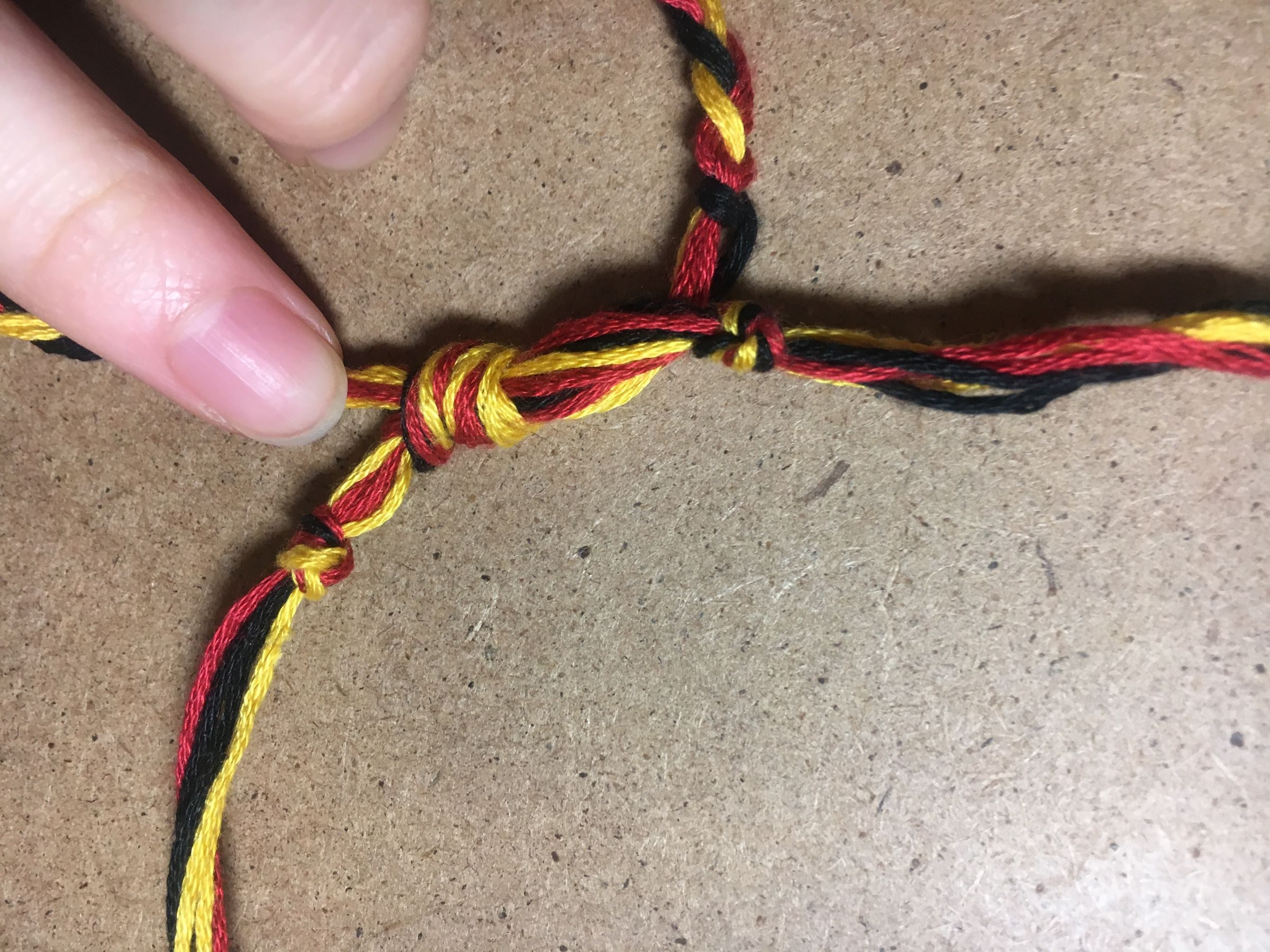 Friendship Bracelet With Adjustable 