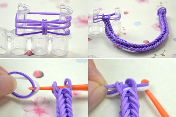 How To Make A Double Loom Bracelet With Your Fingers Double