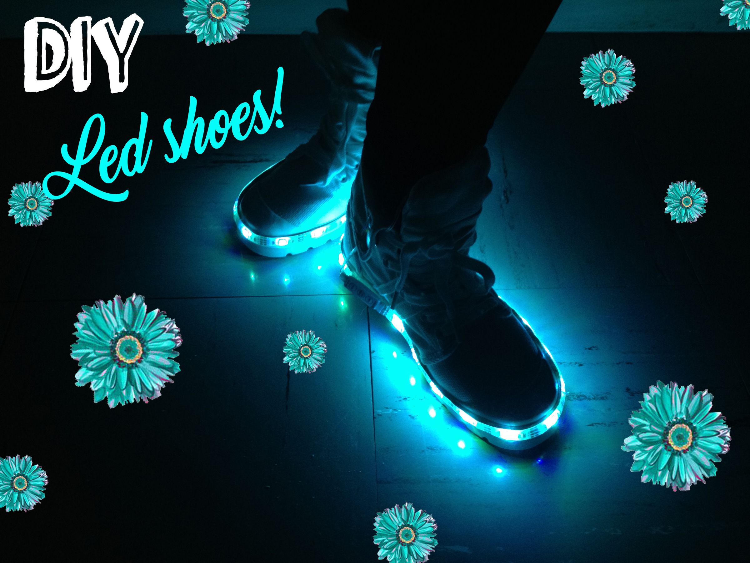 neon led shoes