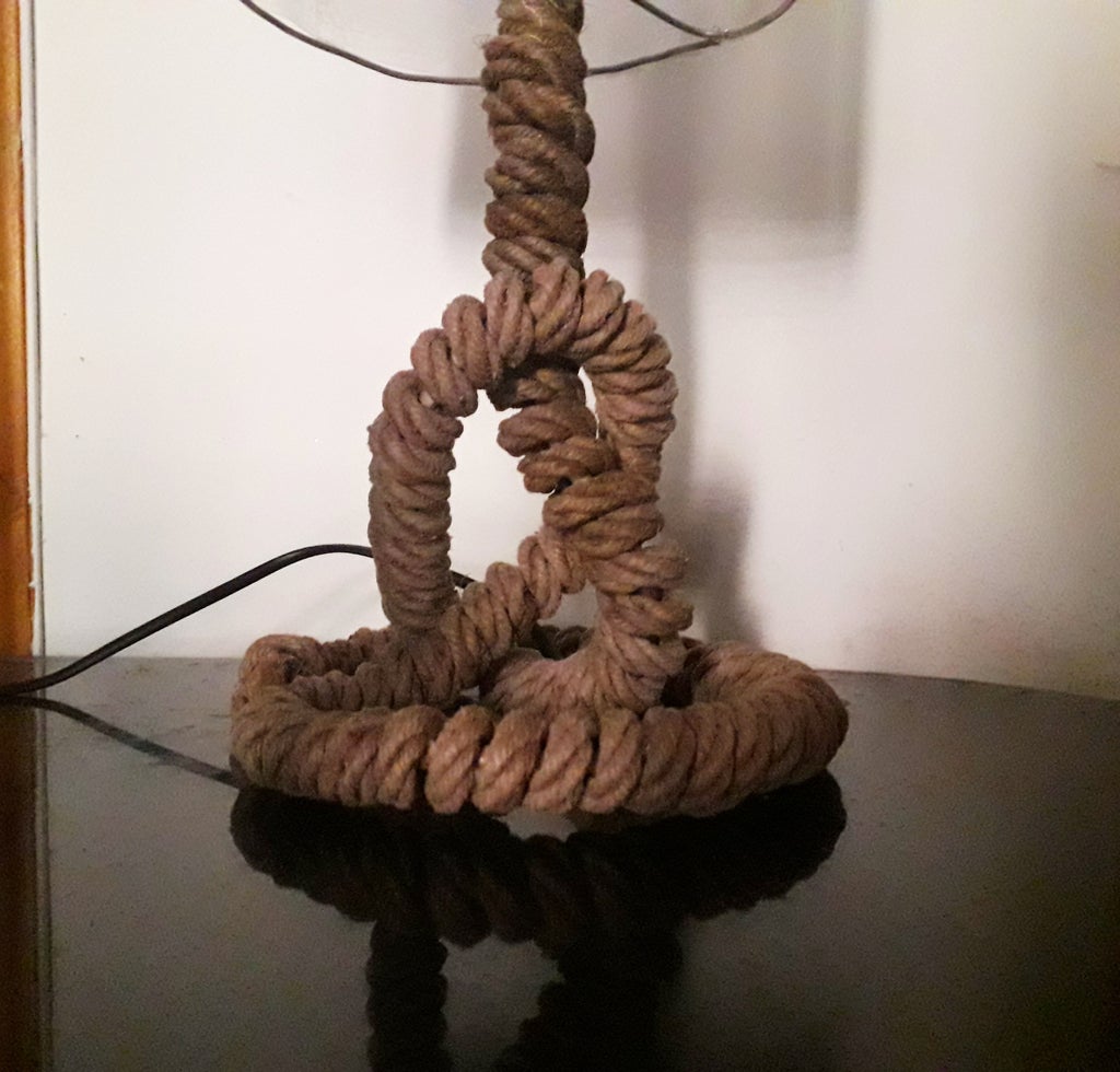 Diy Knotted Rope Table Lamp 6 Steps With Pictures Instructables Diy Knotted Rope Table Lamp 6 Steps, Rope Floor Lamp Diy