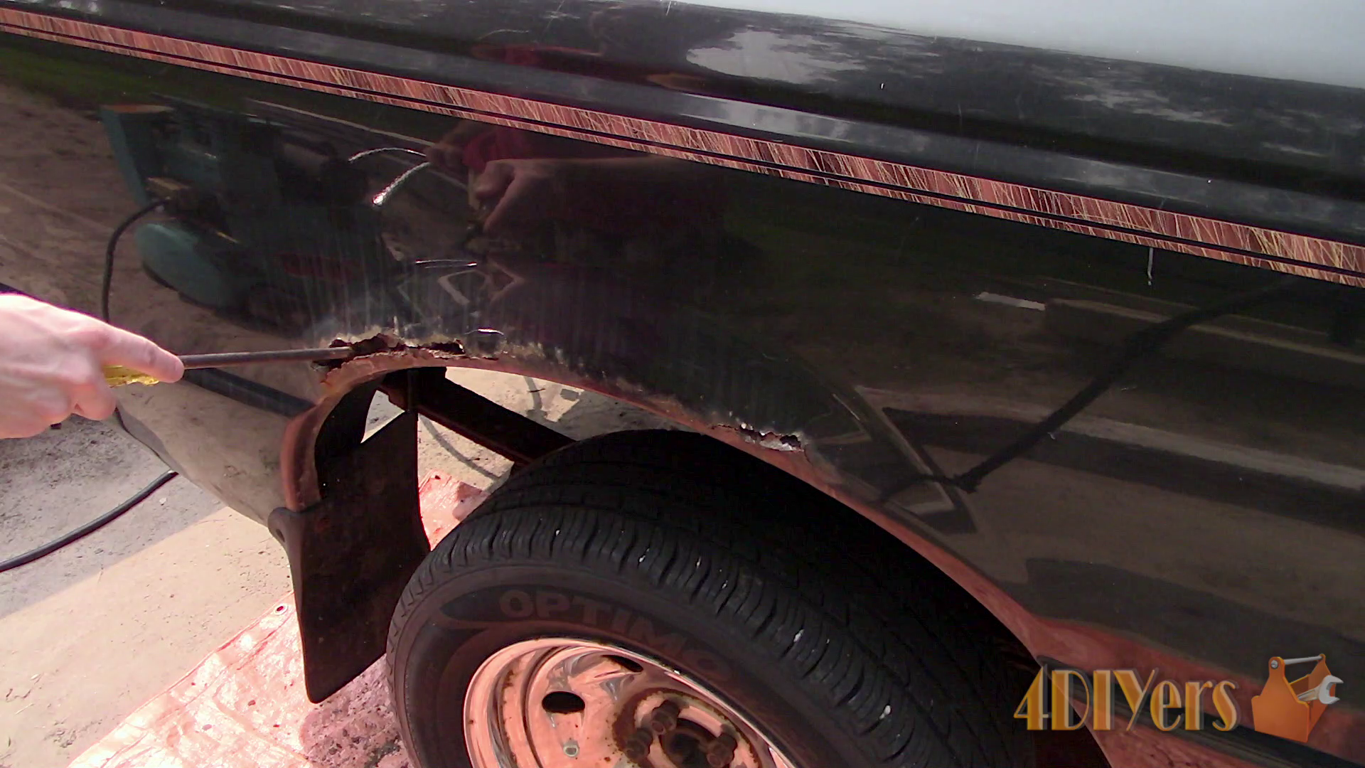 How to Fix Rust Holes on a Budget Using Fiberglass NO WELDING 10