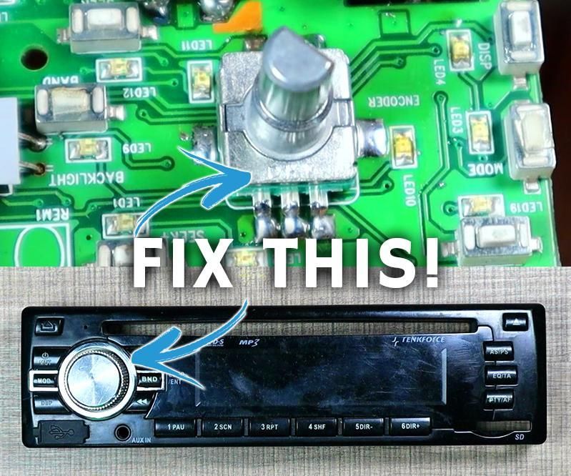 How to Replace the Rotary Encoder on a Car Radio : 5 Steps (with ...