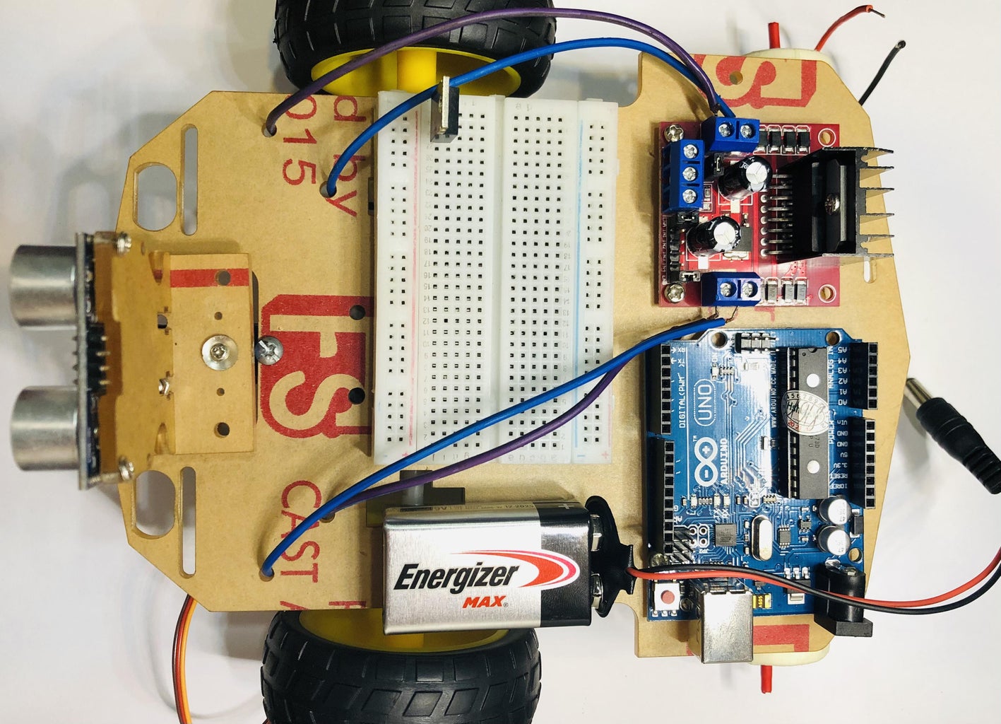 Arduino Obstacle Avoiding Robot Using an L298N Motor Driver : 9 Steps ...