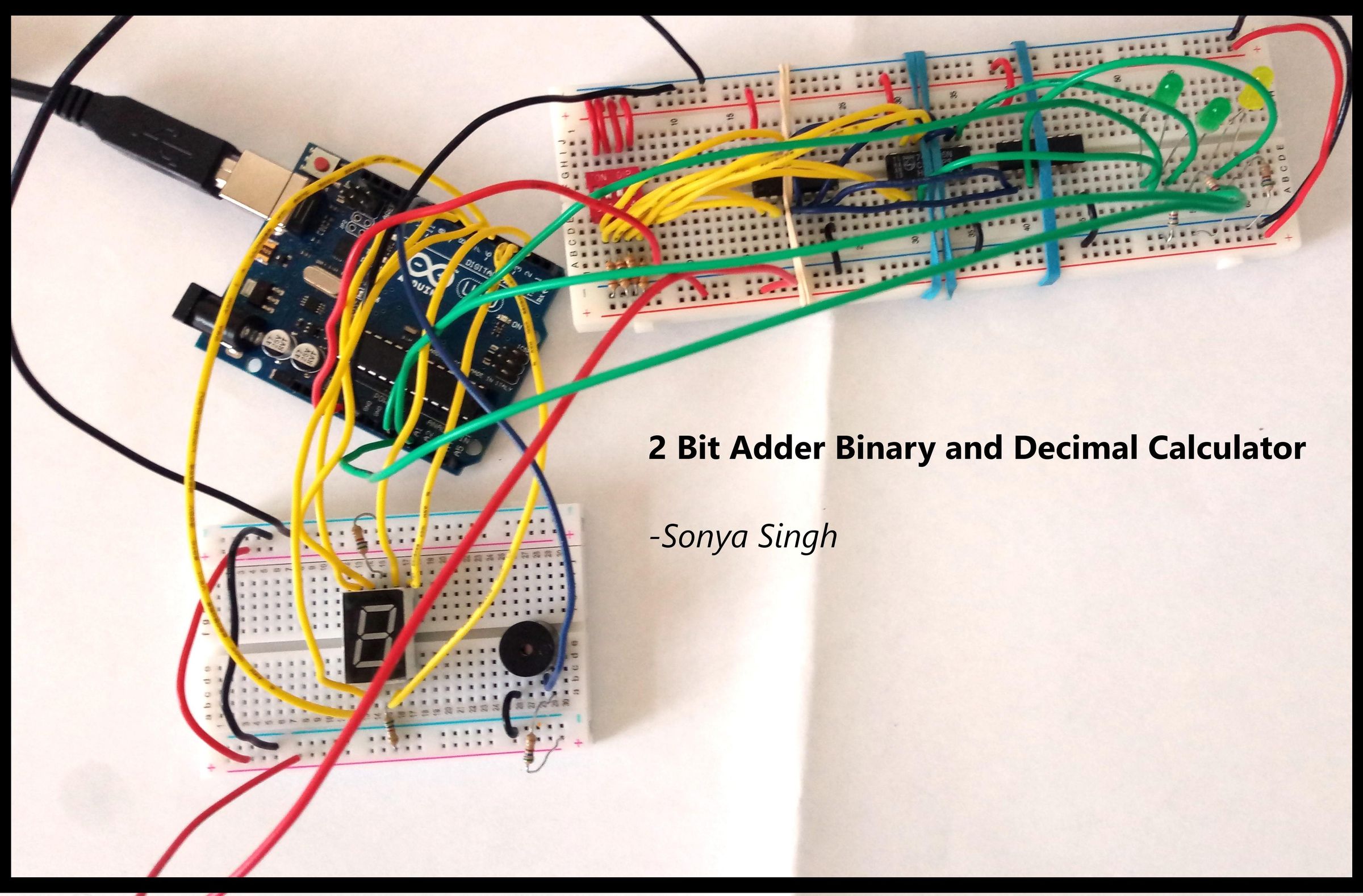2 Bit Adder Binary and Decimal Calculator 14 Steps (with Pictures