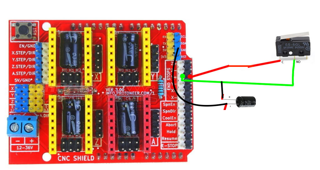 End Stop / Limit Switch Problems : 3 Steps - Instructables | Cnc Limit Switch Wiring Diagram Arduino | | Instructables