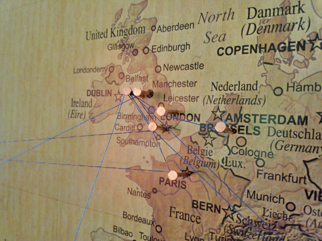 Decorative World Travel Map 6 Steps With Pictures Instructables