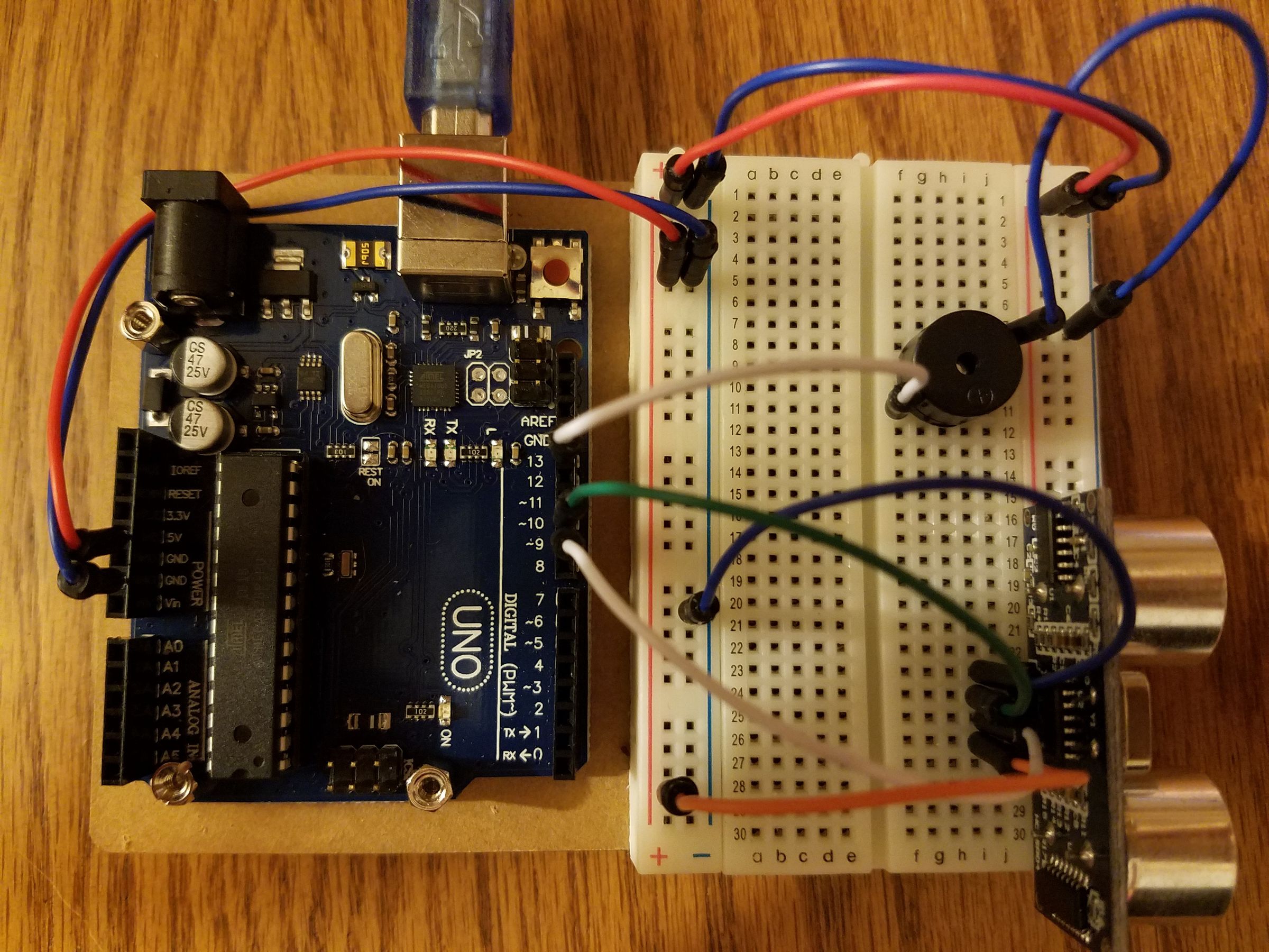 Student Proximity Sensor Ultrasonic Sensor and Piezo Buzzer 7 Steps