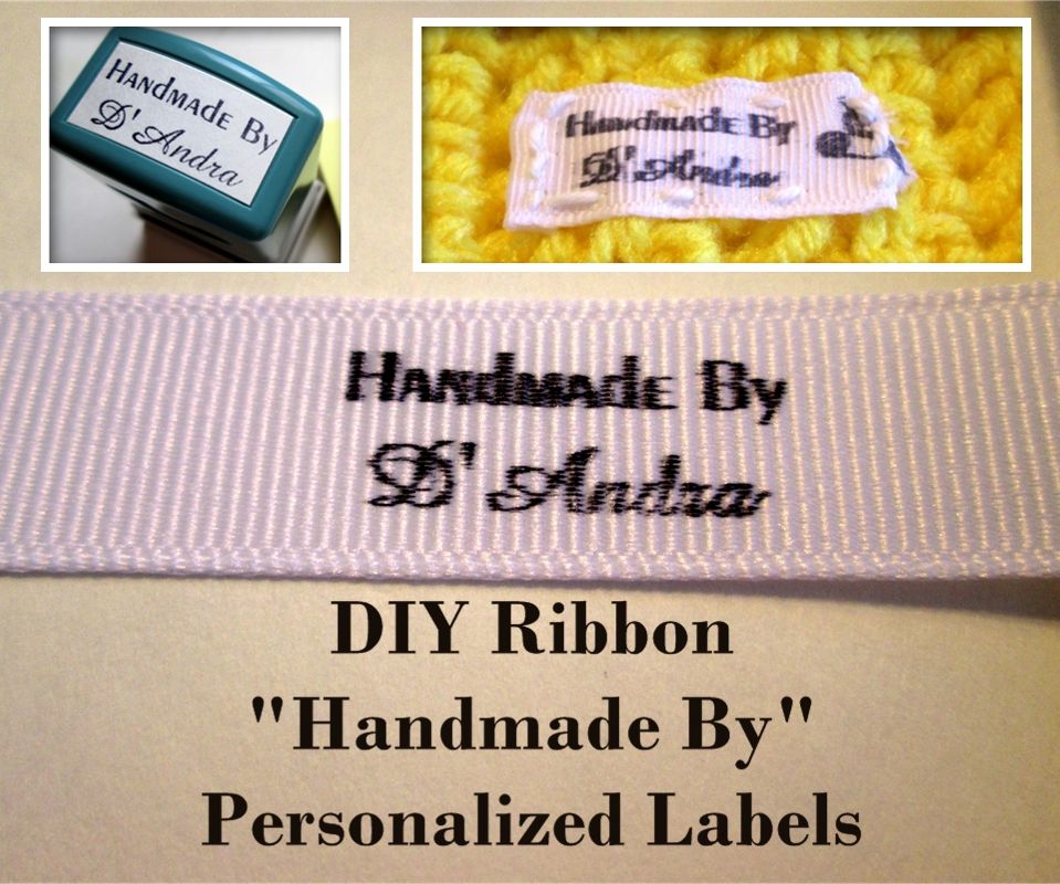 DIY Ribbon "Handmade By" Personalized Labels Instructables