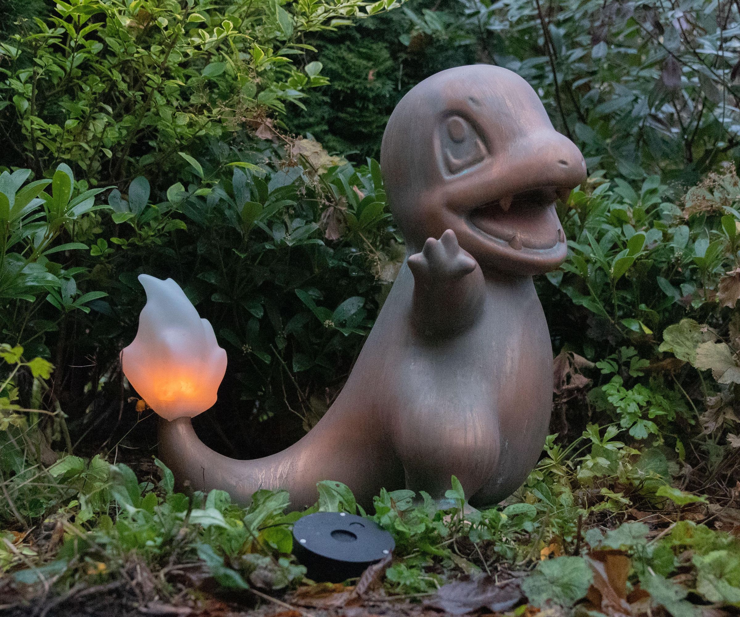 DIY guide for Life-Size Charmander Flame Lamp with step-by-step instructions