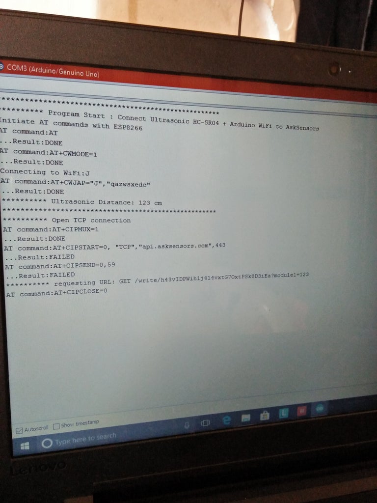 Connecting Arduino WiFi to the Cloud Using ESP8266 : 7 Steps ... Circuit Diagram