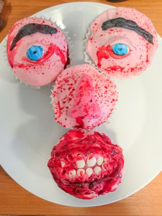 Zombie Mouth Cupcake
