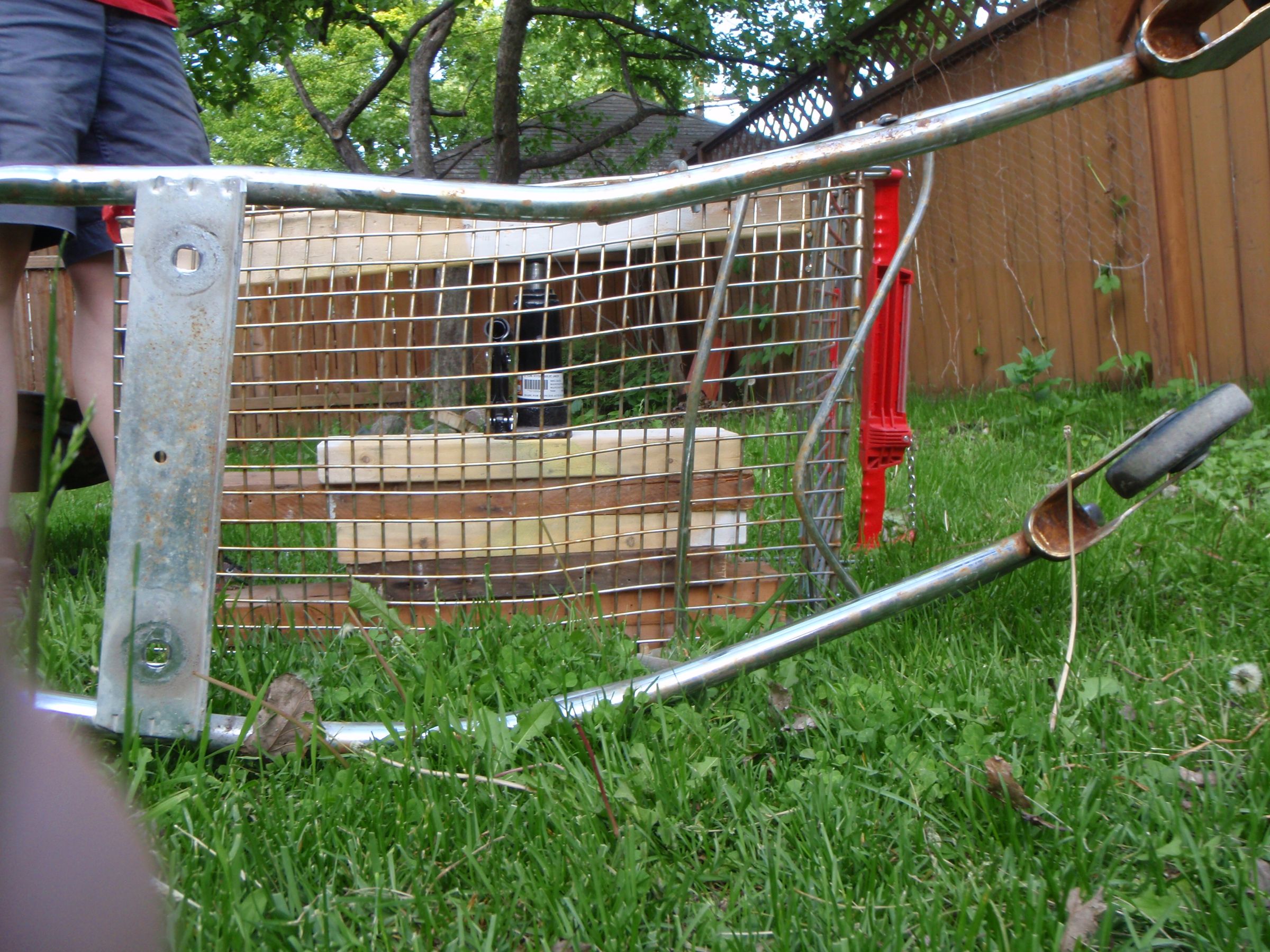 Shopping Cart Bike Trailer 6 Steps Instructables