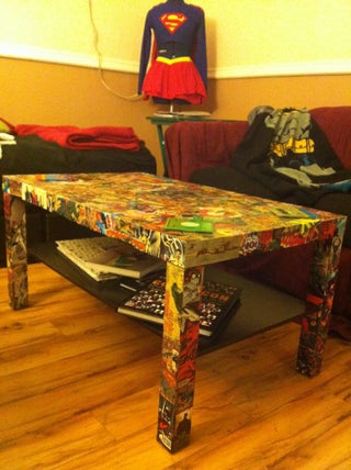 Comic Book Coffee Table Instructables - Diy Comic Book Coffee Table Comic Book Coffee Table Instructables - Diy Comic Book Coffee Table