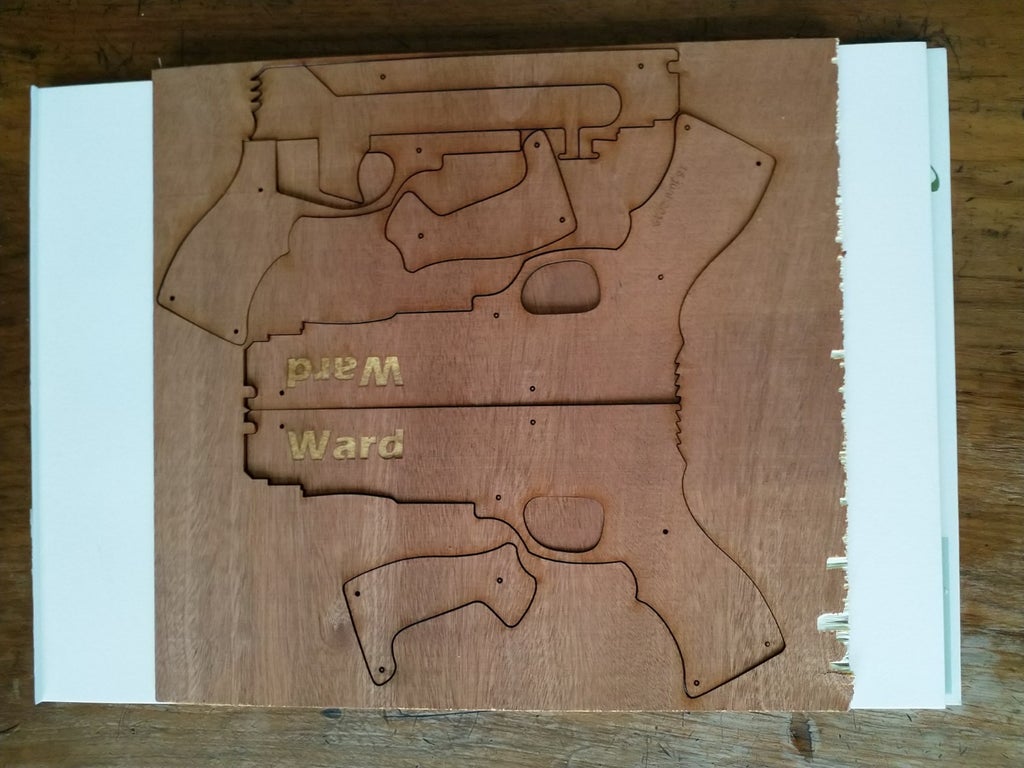 Download Simple Rubber Band Gun Using Laser Cutter 4 Steps Instructables