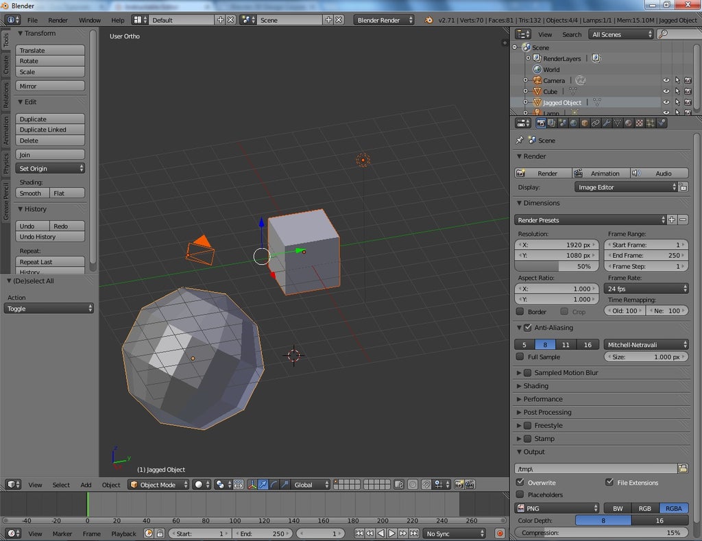 How To Use Blender 2 71 Basics 21 Steps Instructables How To Use Blender 2 71 Basics 21 Steps Instructables