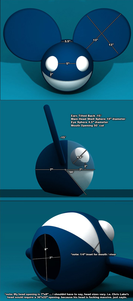 how to build a deadmau5 head